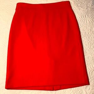 Ann Taylor Orange Pencil Skirt